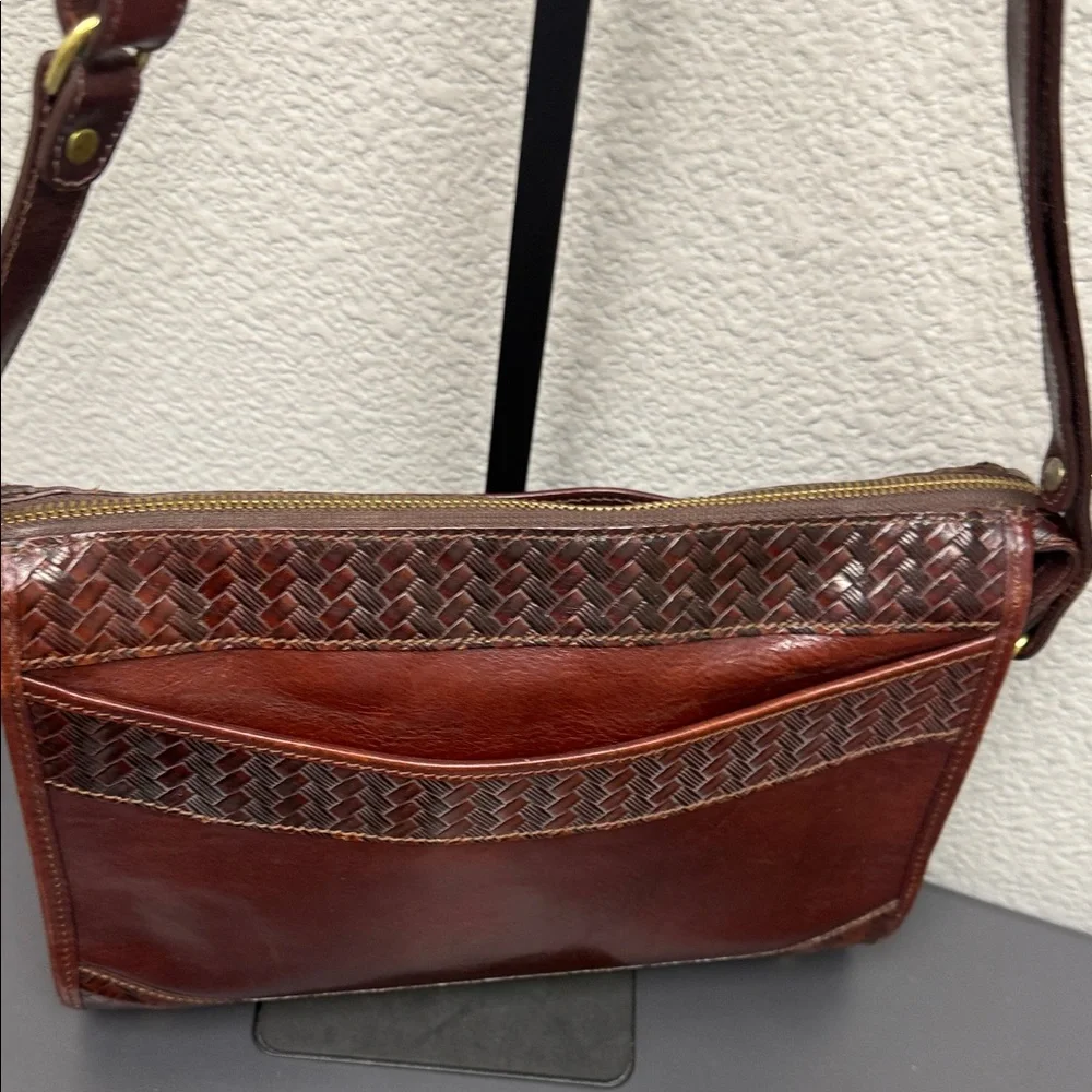 Vintage Brahmin Tucson Rich Brown Shoulder bag unlined